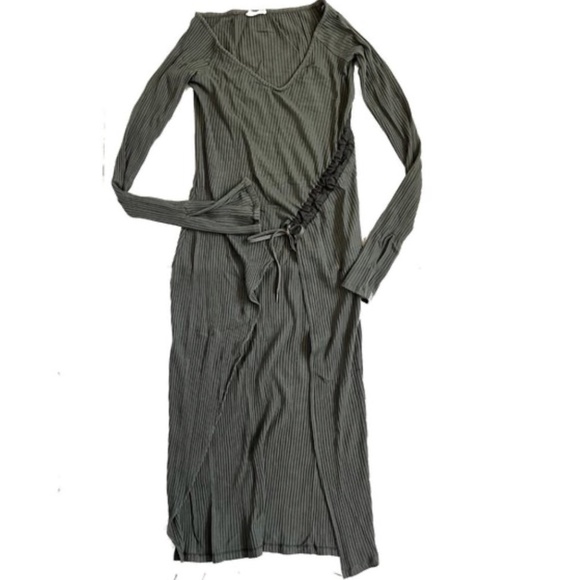 Zara W+B Sz S Sage Green Duster Long Sleeve Shirt - Picture 4 of 4